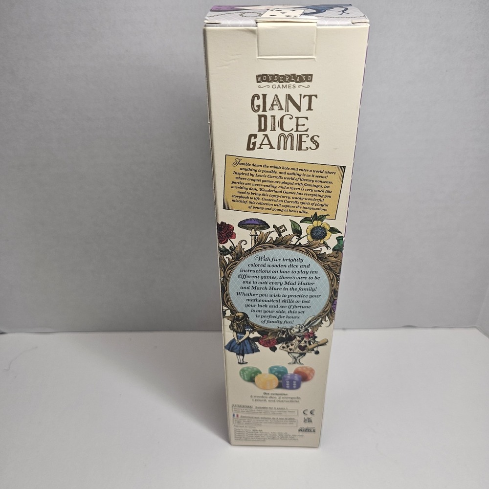 Wonderland Games: Giant Dice Games. Open Box Unused - Picture 4 of 6